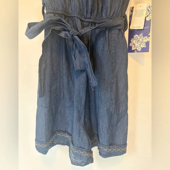 Indigo Denim Blue Women's Jumpsuit - Picture 6 of 13